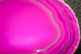 07309 -  Extremely Beautiful 3.29 Inch Brazilian Agate Slice (Chalcedony Geode Section)