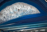 07314 -  Extremely Beautiful 3.74 Inch Brazilian Agate Slice (Chalcedony Geode Section)