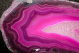 07315 -  Extremely Beautiful 3.78 Inch Brazilian Agate Slice (Chalcedony Geode Section)