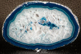 07317 -  Extremely Beautiful 3.30 Inch Brazilian Agate Slice (Chalcedony Geode Section)