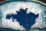07321 -  Extremely Beautiful 3.99 Inch Brazilian Agate Slice (Chalcedony Geode Section)