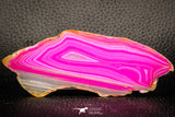 07322 -  Extremely Beautiful 4.31 Inch Brazilian Agate Slice (Chalcedony Geode Section)