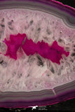 20249 -  Extremely Beautiful 6.08 Inch Brazilian Agate Slice (Chalcedony Geode Section)