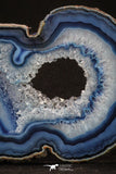 20250 -  Extremely Beautiful 5.30 Inch Brazilian Agate Slice (Chalcedony Geode Section)