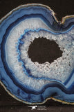 20250 -  Extremely Beautiful 5.30 Inch Brazilian Agate Slice (Chalcedony Geode Section)