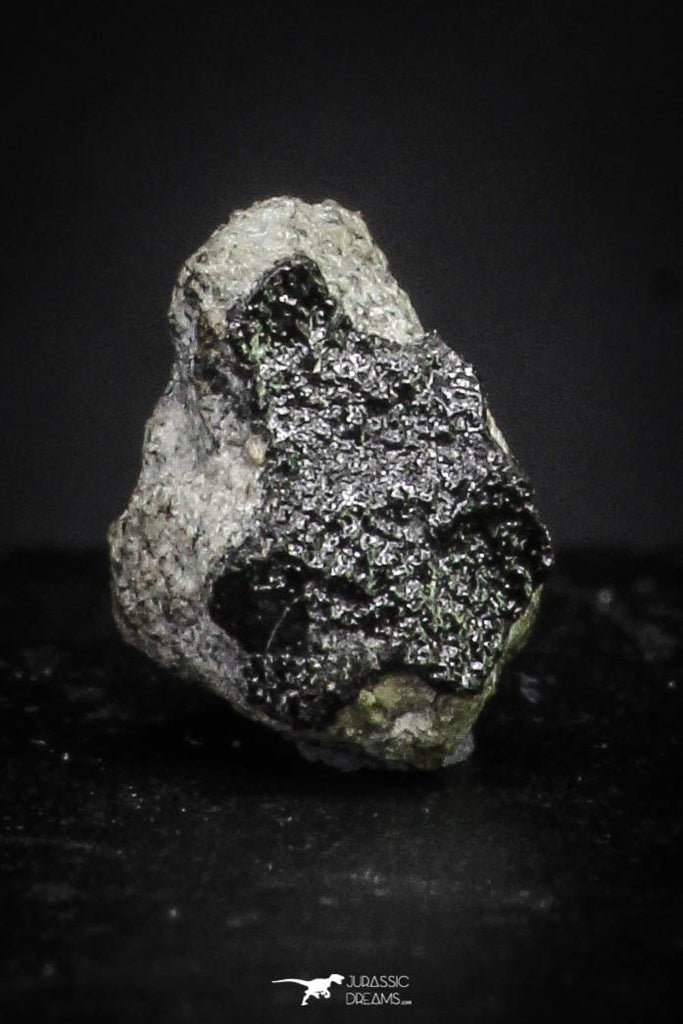 21371 - Top Rare "Tissint" MARTIAN Shergottite Meteorite 0.121g with Fusion Crust