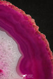 20386 -  Extremely Beautiful 4.67 Inch Brazilian Agate Slice (Chalcedony Geode Section)