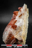 08264 - Top Beautiful 3.54 Inch Natural Red Iron-Oxide Coated Quartz Crystals Cluster