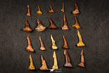 21647 - Great Collection of 20 Onchopristis numidus Cretaceous Sawfish Rostral Teeth Cretaceous