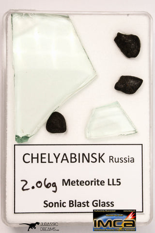 21669 - Lot of Official Chelyabinsk LL5 Type Chondrite Meteorites 2.06 g