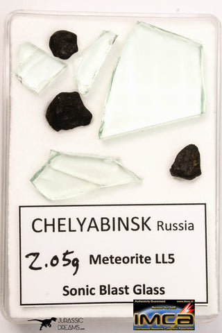 21671 - Lot of Official Chelyabinsk LL5 Type Chondrite Meteorites 2.05 g