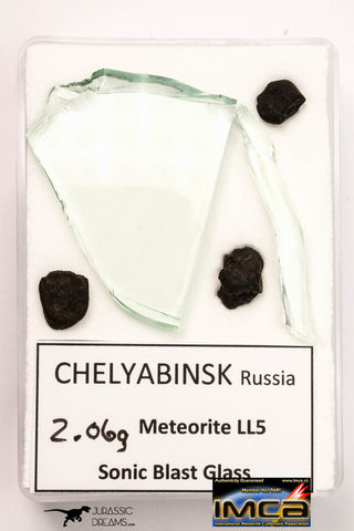 21673 - Lot of Official Chelyabinsk LL5 Type Chondrite Meteorites 2.06 g