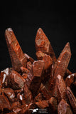 21573 - Top Huge 6.69 Inch Natural Red Iron-Oxide Coated Quartz Crystals Cluster Red Iron-Oxide Coated Quartz Crystals Cluster