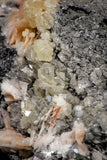 21681 - Top Beautiful Orange Barite and Cerussite over Galena Mibladen Morocco