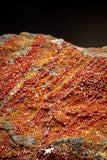 04637 -  Top Huge Red Vanadinite Crystals on Natural Manganese-Iron Oxide Matrix from Morocco