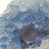 SWJ0028 - Finest Grade Blue Fluorite Crystal Cluster from Blanchard Mine (New Mexico)