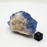 SWJ0028 - Finest Grade Blue Fluorite Crystal Cluster from Blanchard Mine (New Mexico)