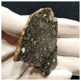 10072 - "Night Sky" Lunar Meteorite Slice "NWA 13951" Feldspathic Breccia 15g