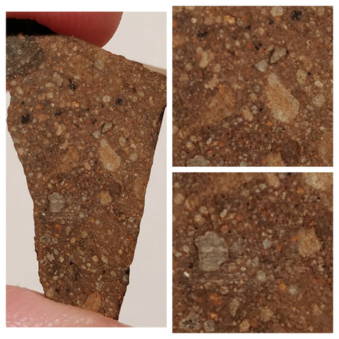 K1 - Top Rare MEDERDRA Rumuruti Chondrite R4-5 S2-W3 Chondrite Meteorite 4.91g - Order McLean