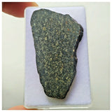 14003 A25 - Beautiful New "NWA 14416" L4 Ordinary Chondrite Meteorite 6.46g Slice